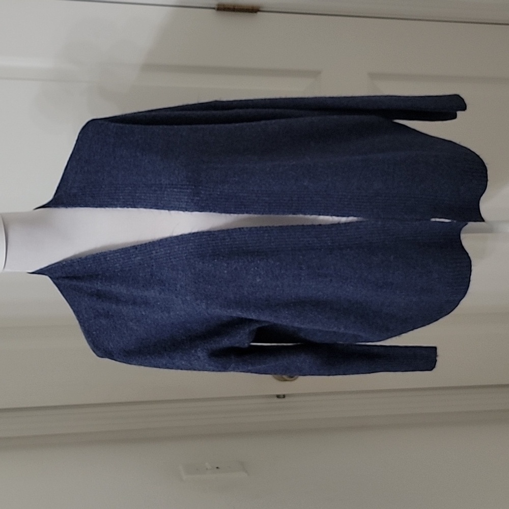 Old Navy Size M Open Cardigan Sweater Dusty Blue Color, Excellent Used Condition